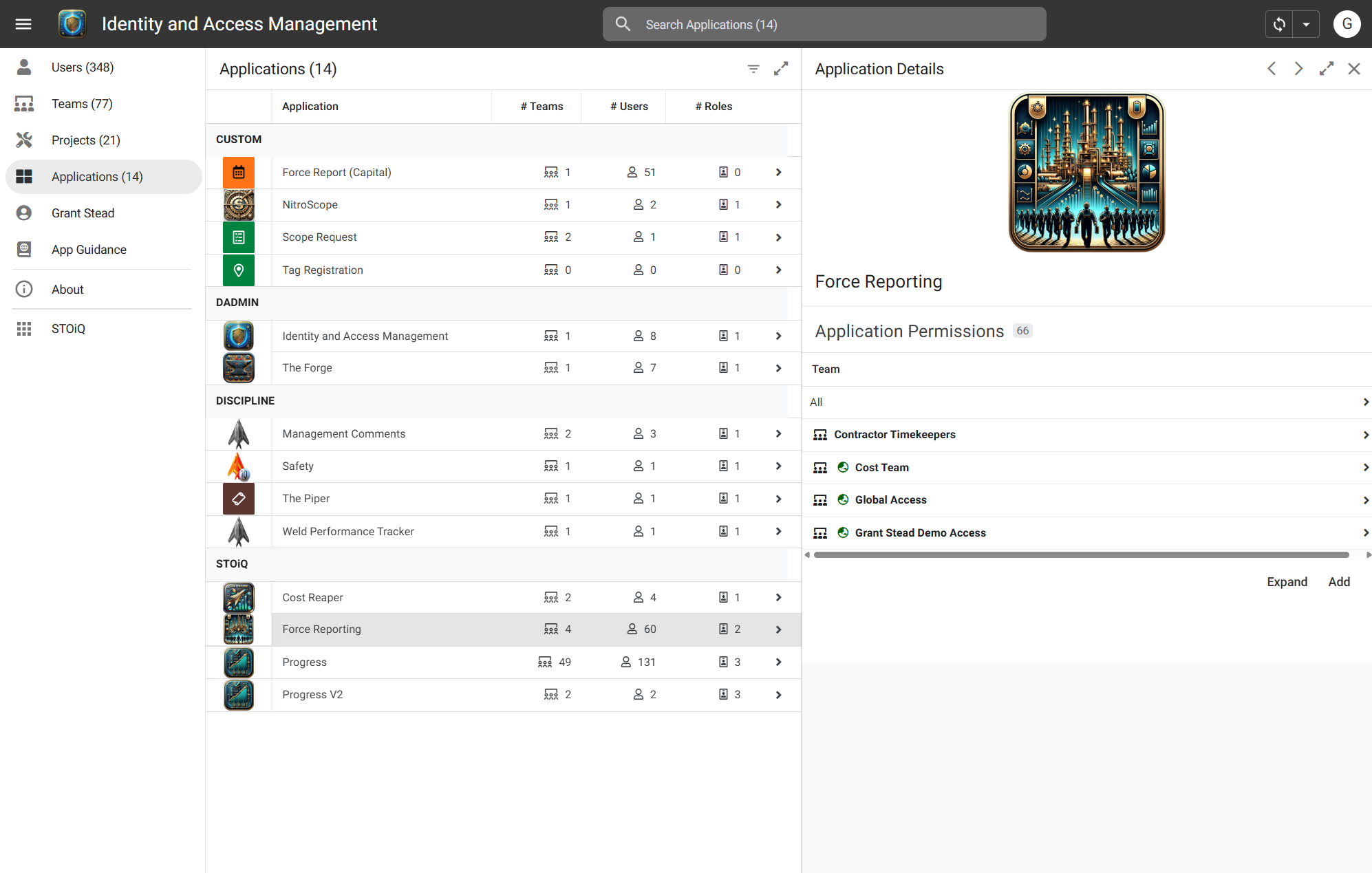Identity Access Management screenshot
